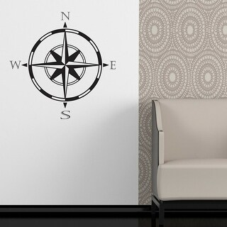 Compass Sailing Racing Sticker Compass Wall Decal Removable Sticker Lake Nautical Sailing 22
