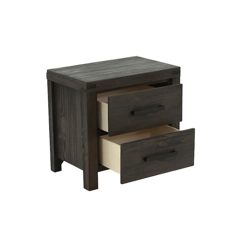 2 Drawers Nightstand In - Espresso
