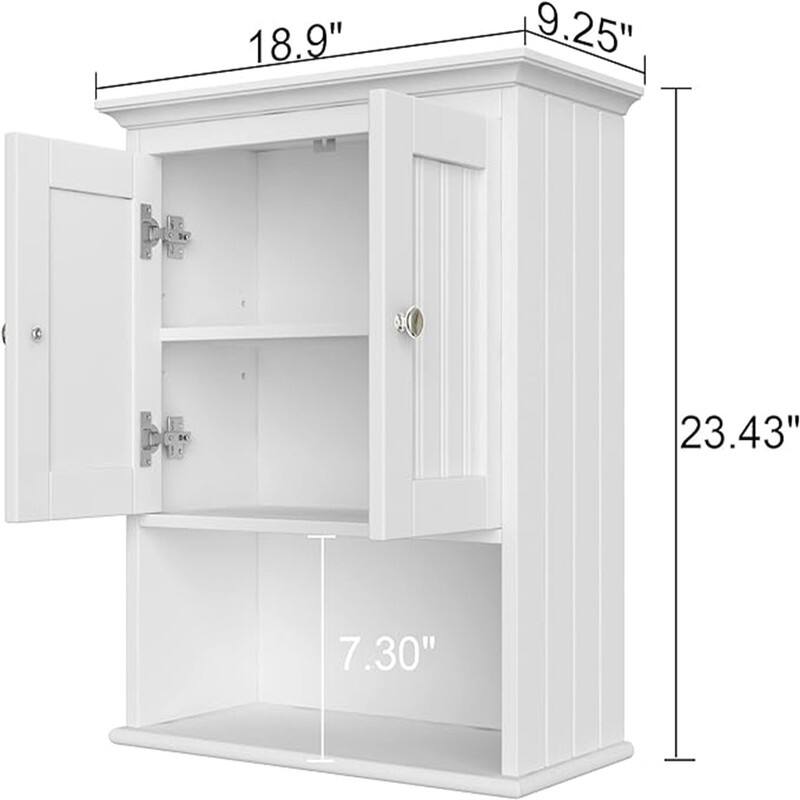 Bathroom Medicine Cabinet - 9.25"D x 18.9"W x 23.43"H