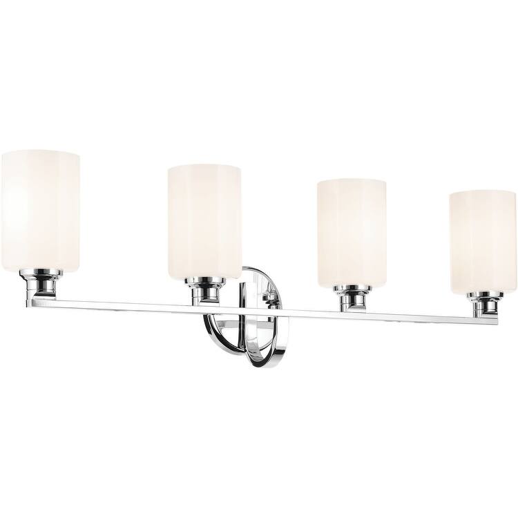 Kichler 55227 Gioe 4 Light 32" Wide Vanity Light with Opal Glass - Chrome