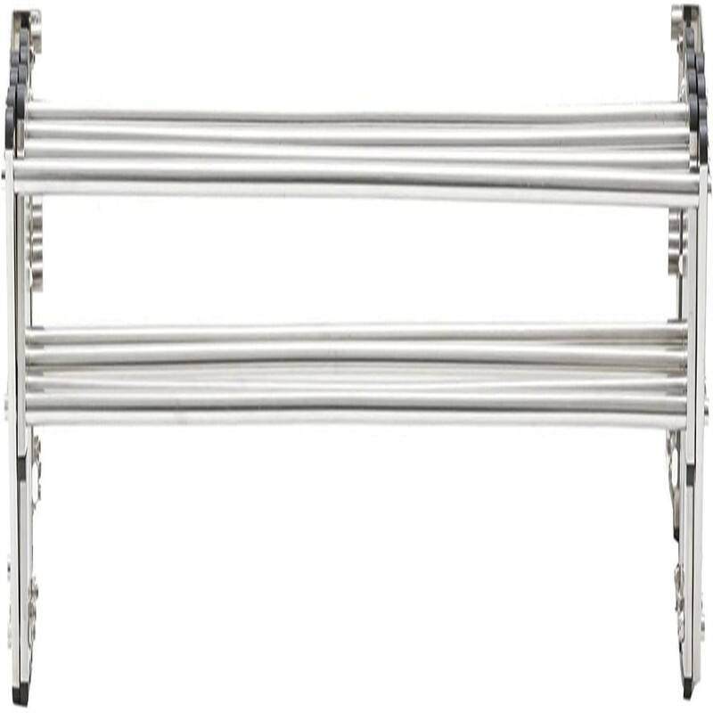 Racks Stainless Steel Wall Mounted Collapsible Laundry Clothes Drying Rack - 8"D x 33"W x 5"H