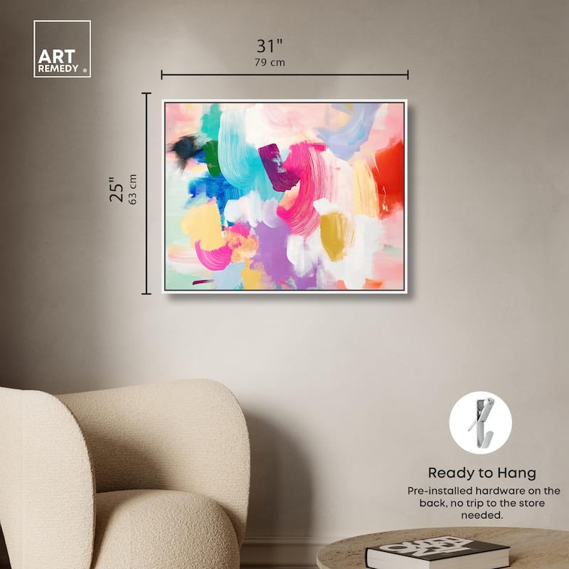 Pigment Play II Canvas by Art Remedy