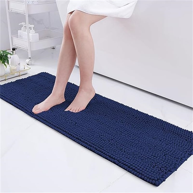 Walensee Bathroom Rug Non Slip Bath Mat (36x24 Inch White) Water Absorbent  Super