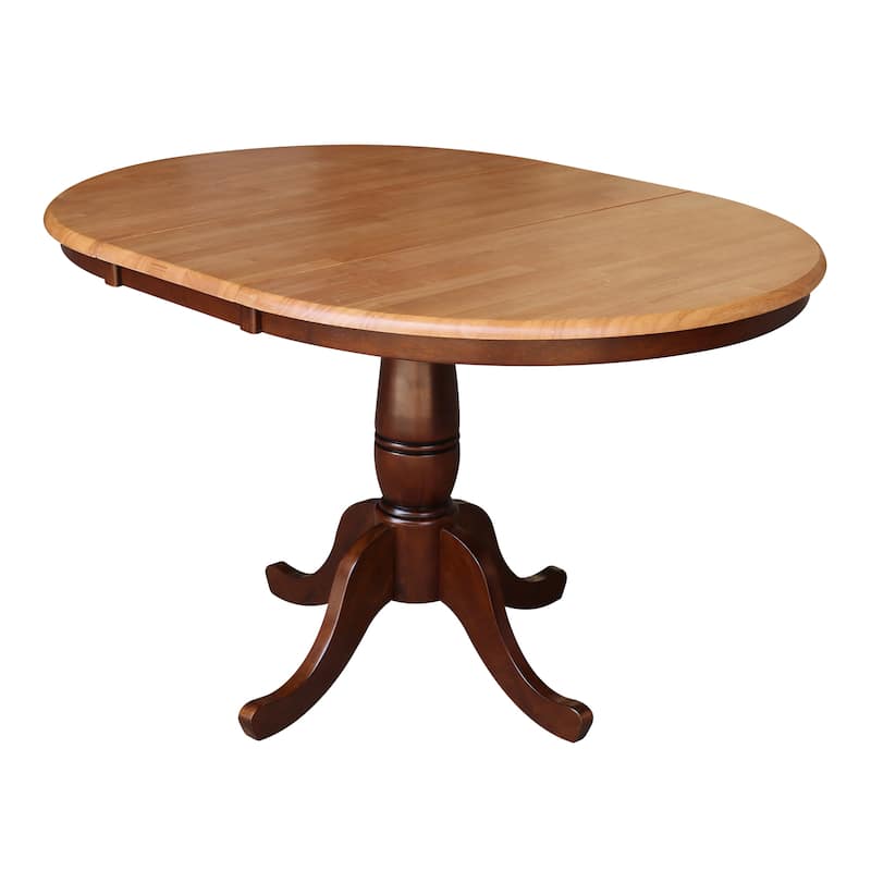 Copper Grove Wychwood Round 36-inch Pedestal Table with 12-inch Leaf