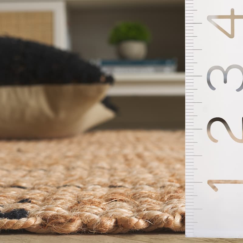 SAFAVIEH Flatweave Natural Miyoko Fiber Farmhouse Jute Rug