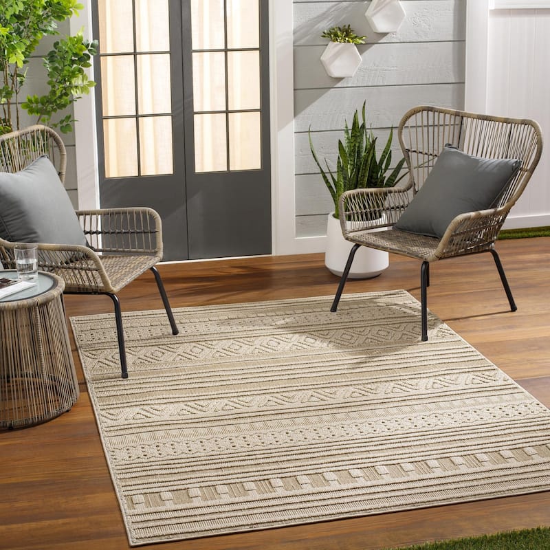 Livabliss Rockport Outdoor Modern & Contemporary Area Rug