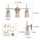 preview thumbnail 19 of 24, Modern 4/3/2-Light Farmhouse Linear Bathroom Vanity Lights Dimmable Wall Sconces with Clear Glass Shade