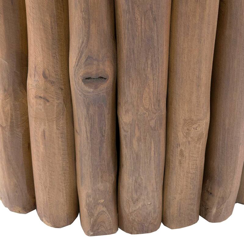 Reclaimed Solid Teak Wood Branch Bundle Table by East at Main
