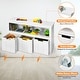 preview thumbnail 5 of 5, Costway Kid Toy Storage Cabinet 3 Drawer Chest w/Wheels Large Storage - See Details
