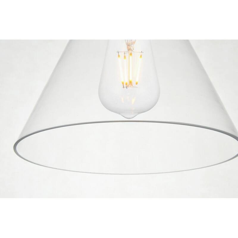 1-Light 8 inch Pendant with Clear Glass