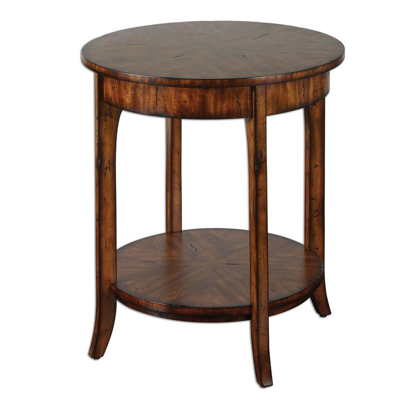 Uttermost Carmel Lamp Table - Natural Wood