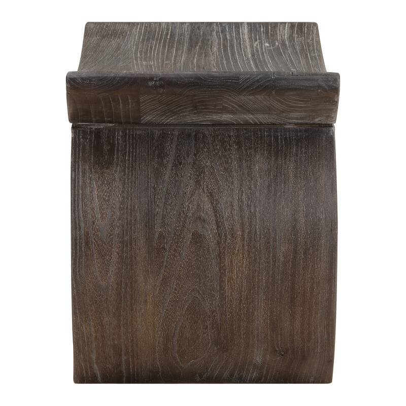 Uttermost 24401 Connor 18" Wide Wood Accent Stool