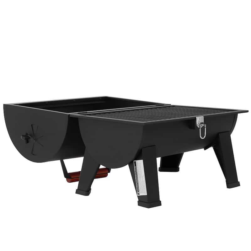 Royal Gourmet Black Portable Charcoal Grill