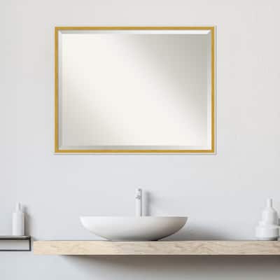 Paige Beveled Wood Framed Bathroom Vanity Wall Mirror