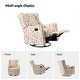 preview thumbnail 28 of 44, Gastone Transitional Floral Fabric Nursery Recliner with Curved Arms by HULALA HOME(Set of 2)