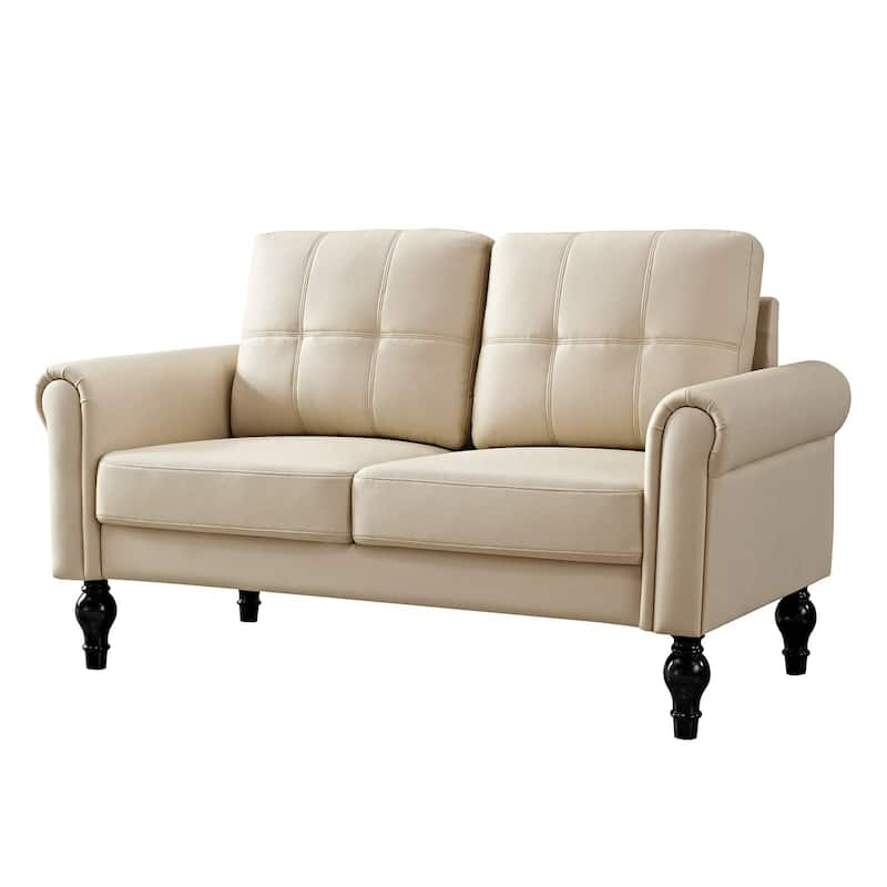 60.6 Inches Loveseat Sofa, Comfy Couches for Small Spaces