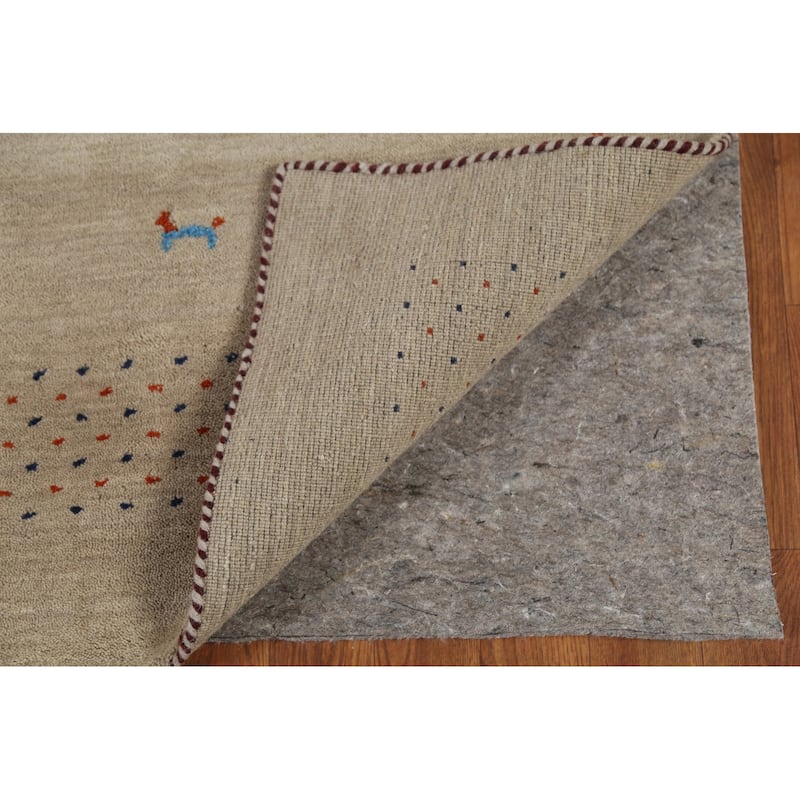 Gabbeh Oriental Area Rug Handmade Bedroom Wool Carpet - 4'7"x 6'5"