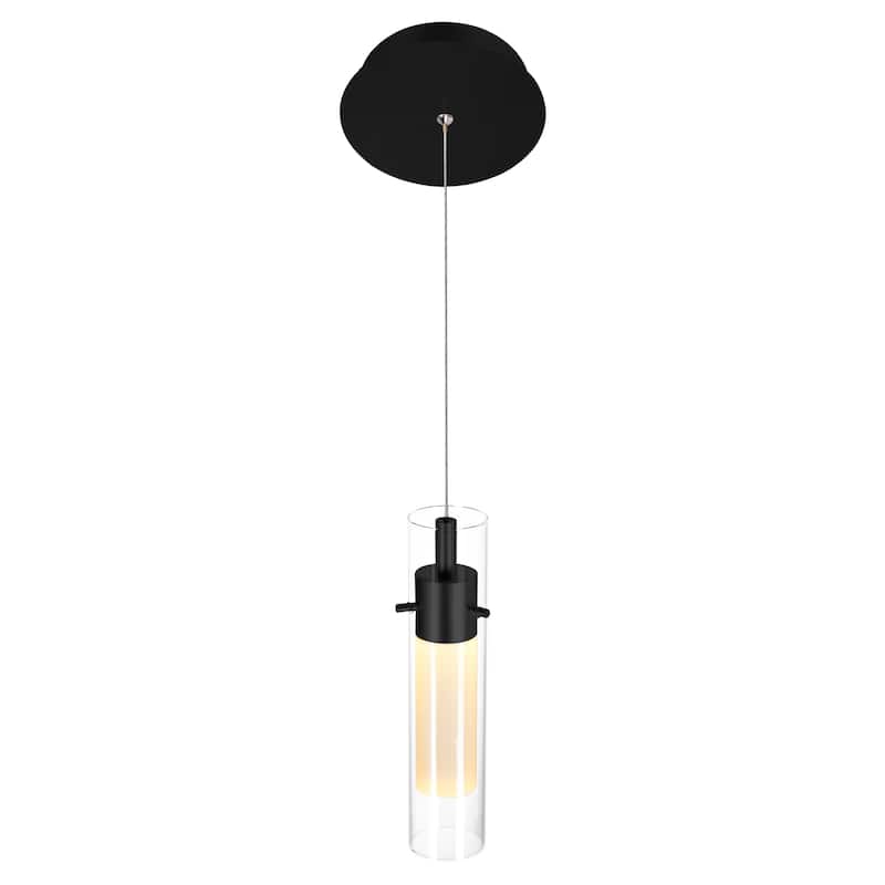 Olinda Integrated LED 5in Black Mini Pendant