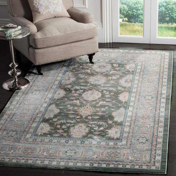 slide 2 of 16, SAFAVIEH Valencia Anemone Distressed Vintage Boho Oriental Polyester Rug 5' x 8' - Alpine/Mauve - Rectangle