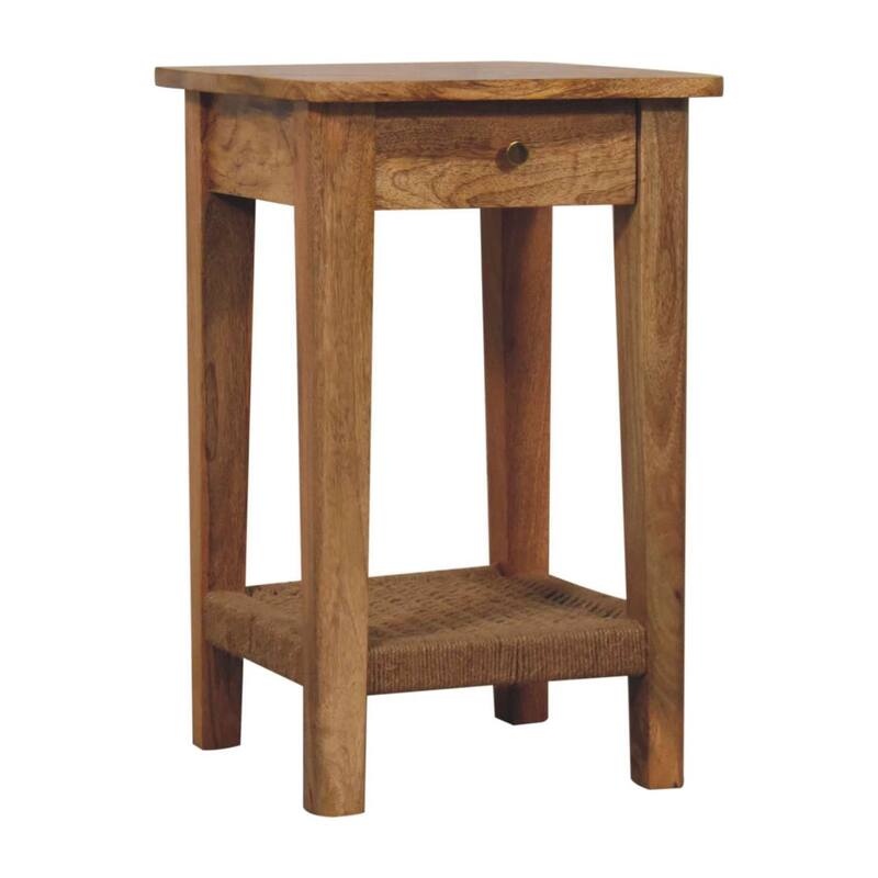 Solid Wood Rope End Table