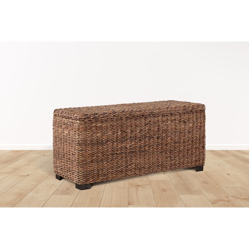 Caswell Woven Banana Leaf Storage Trunk