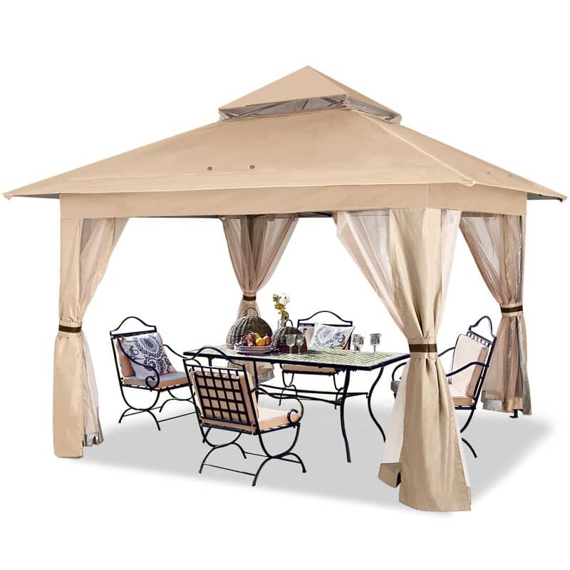 ABCCANOPY 13'x13' Pop Up Gazebo with Mosquito Netting - 13ftx13ft