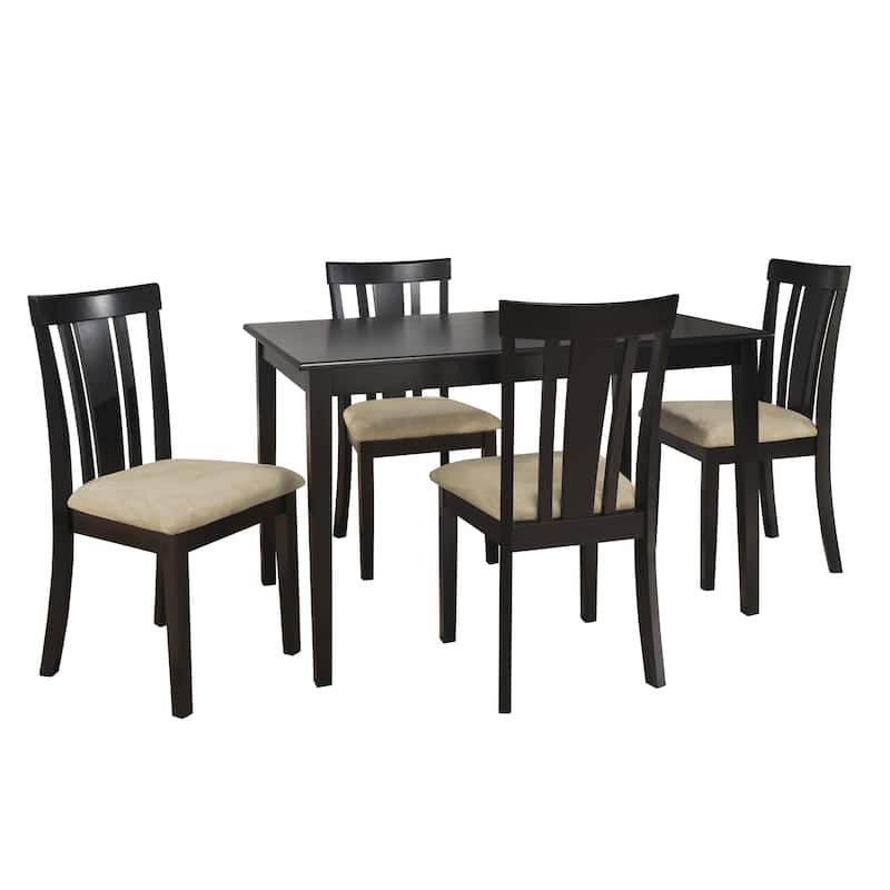 Wilmington Black Wood 5-piece Dining Set by iNSPIRE Q Classic