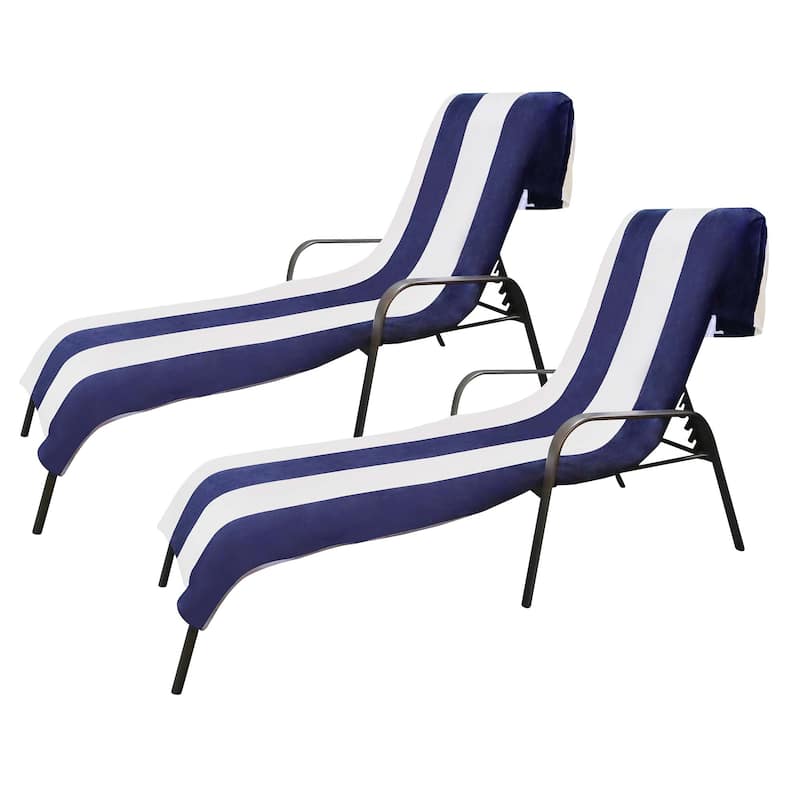 Superior Cabana Cotton Towel/ Chaise Lounge Chair Cover