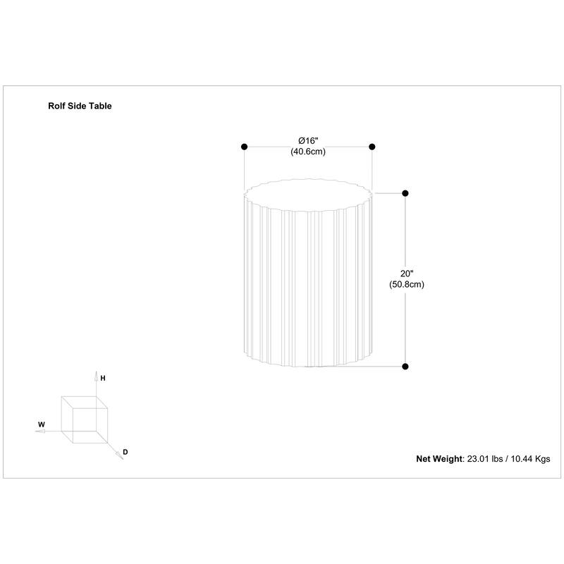 WYNDENHALL Doncaster 16" Wide Solid Mango Boho Contemporary End Table in Natural & Assembled - 16" D x 16" W x 20" H