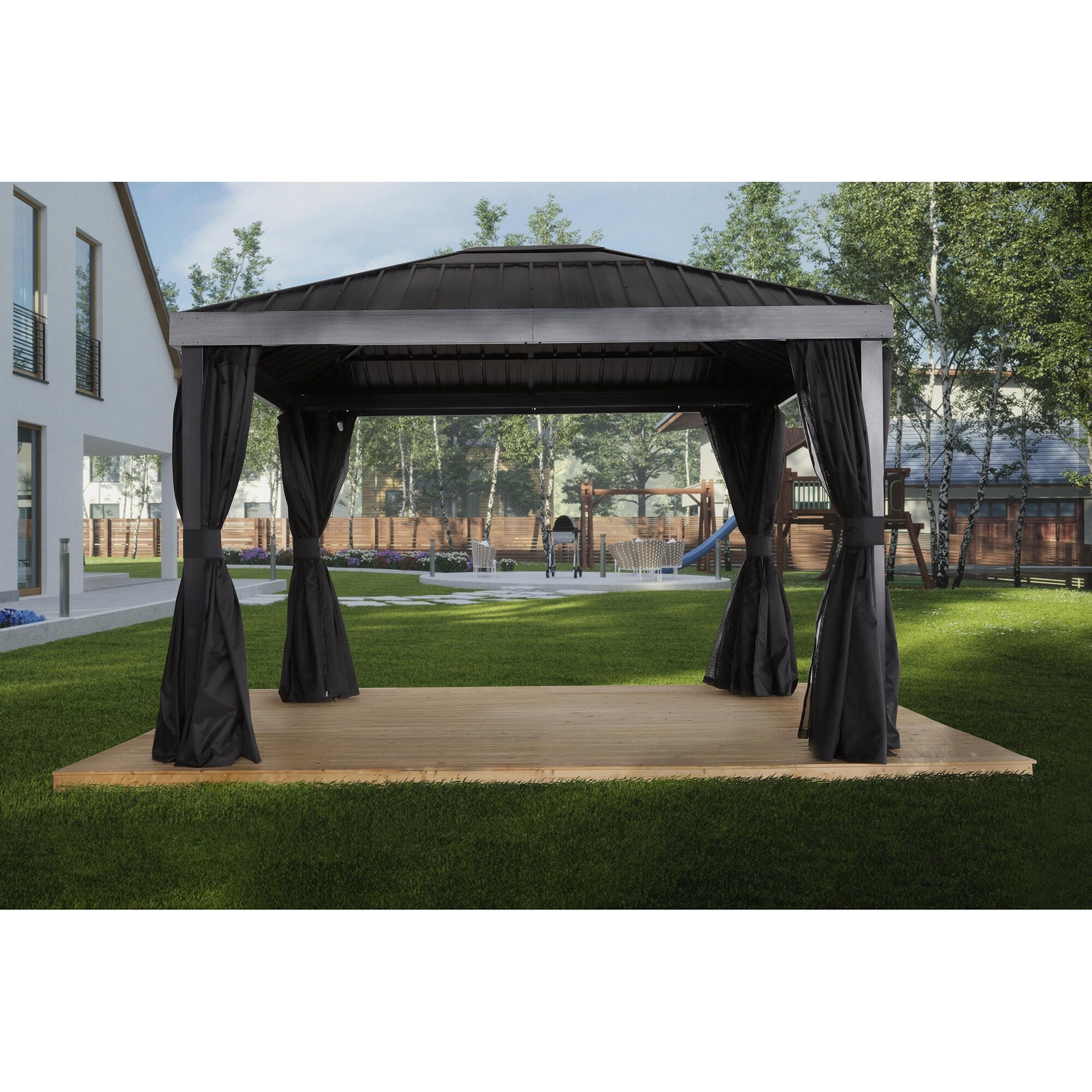 Sojag Skylight 10 x 12 ft Black Gazebo Bed Bath Beyond 39996767