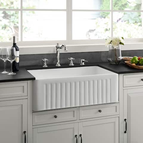 Delice 30 x 18 Ceramic, Farmhouse Kitchen Sink - 30" x 18"