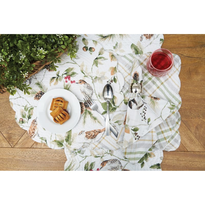 Mira Songbird Cotton Napkin Machine Washable Set of 6