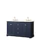 Option Dark Blue, Gold Trim, Giotto Quartz Top