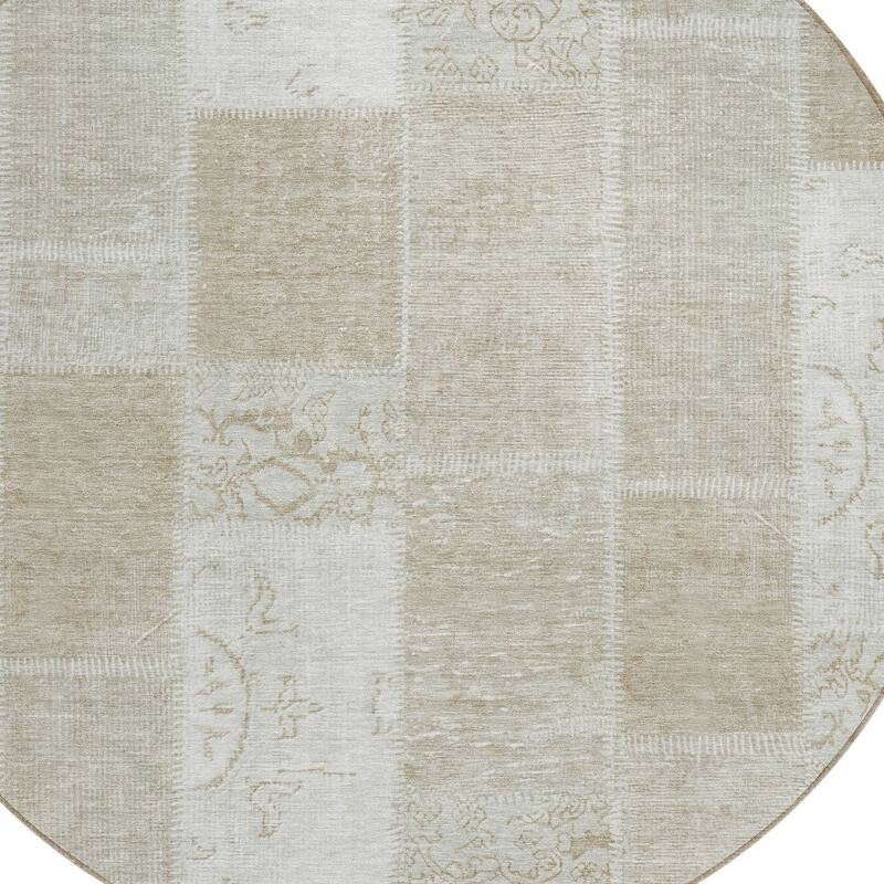 HomeRoots Patchwork Traditional Rectangle Outdoor Rug