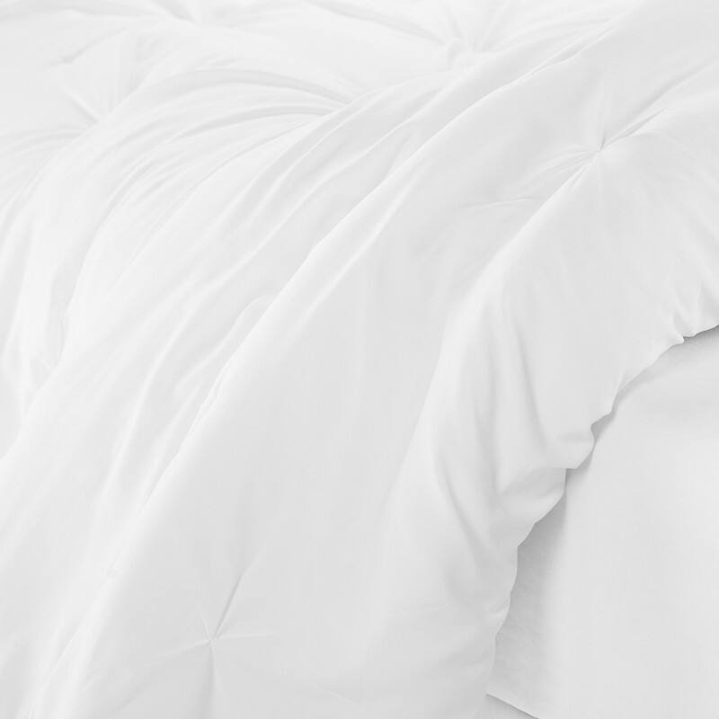 Serta Simply Clean Antimicrobial Pleated 3 Piece Comforter Set