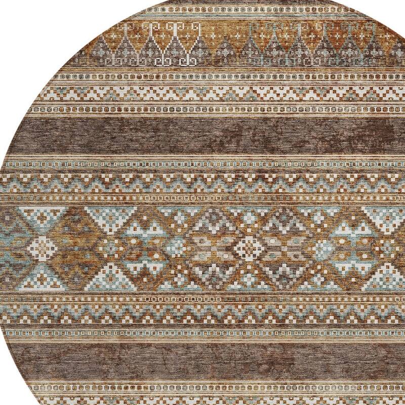 HomeRoots Southwestern Transitional Rectangle Outdoor Rug
