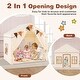 preview thumbnail 6 of 18, Gymax 3-4 Kids Large Play Tent House w/ 2 Opening Doors Star Lights &