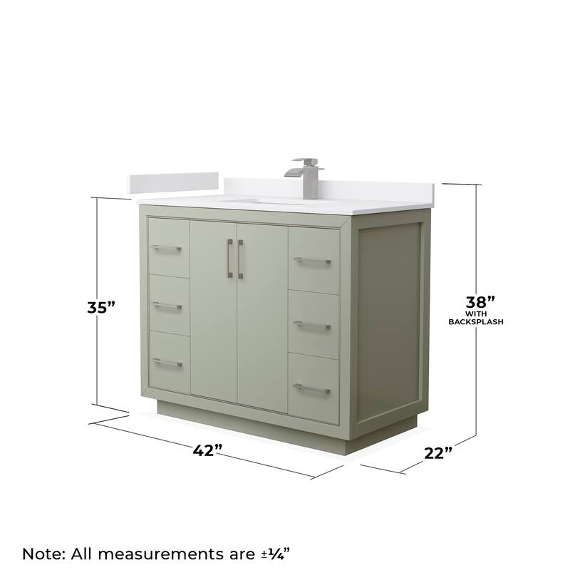 Wyndham Collection WCF1111-42S-VCA-MXX Icon 42" Free Standing Single