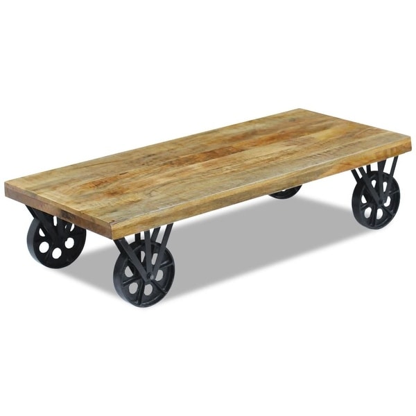 vidaXL Coffee Table Mango Wood 47.2"x23.6"x11.8"