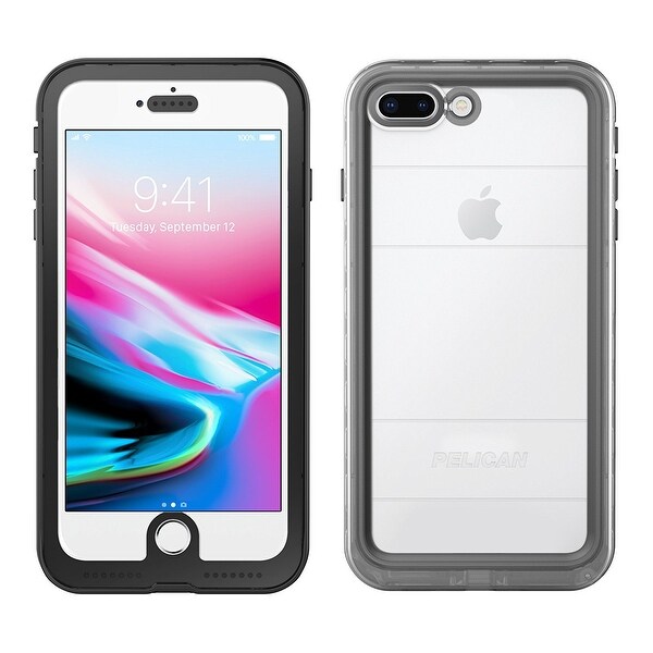 Pelican Marine Waterproof Case iPhone 8 Plus Black/Clear Black