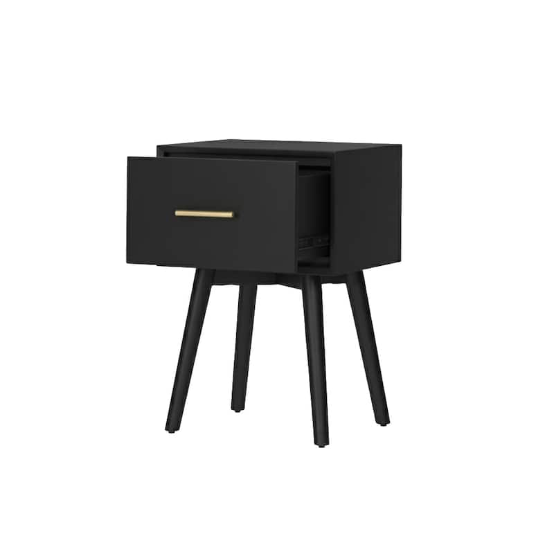 Alpine Furniture Flynn 18"W End Table in Black