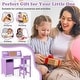 preview thumbnail 9 of 7, Kids Table and Chair Set for Arts, Crafts, Homework, Home School - 35.5" x 17.5" x 33.5" (L x W x H)