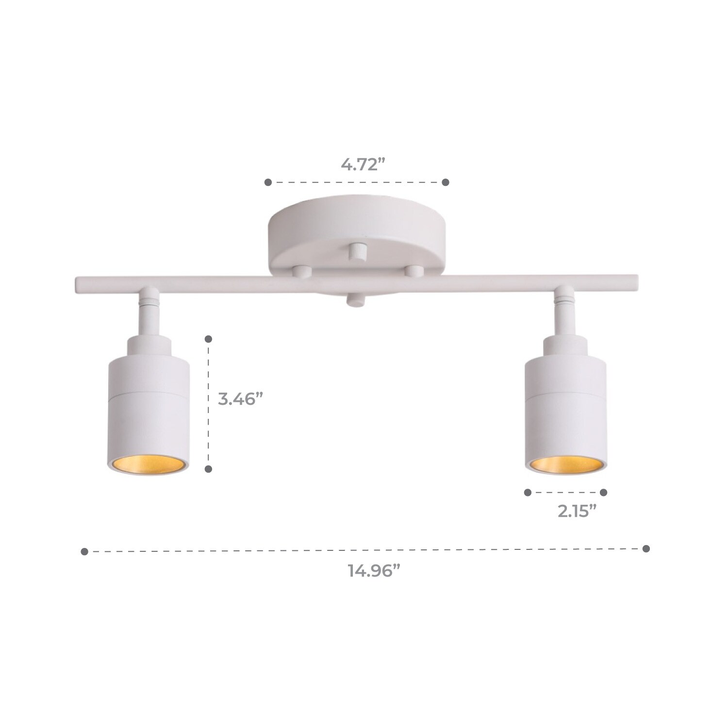 2 light track lighting fixture 2025