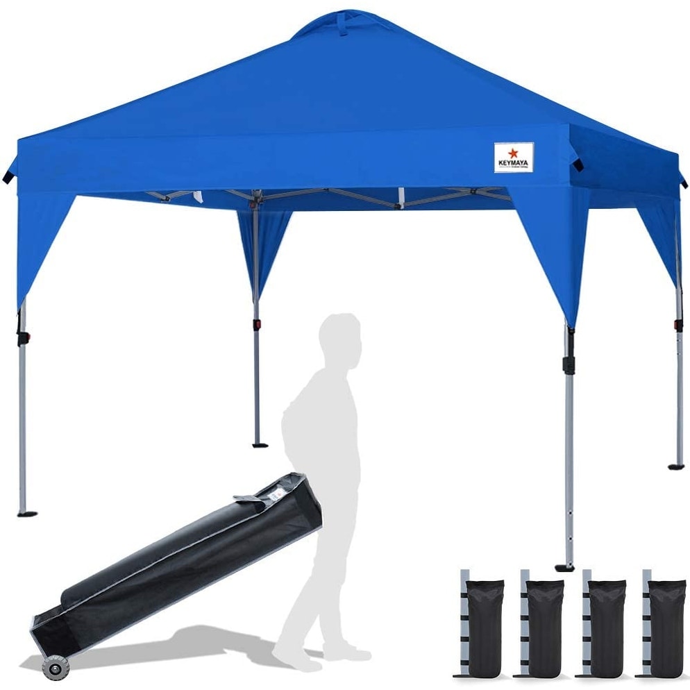 No brand 10x10 ft. Canopy Tent Commercial Instant Tent Portable with Roller Bag