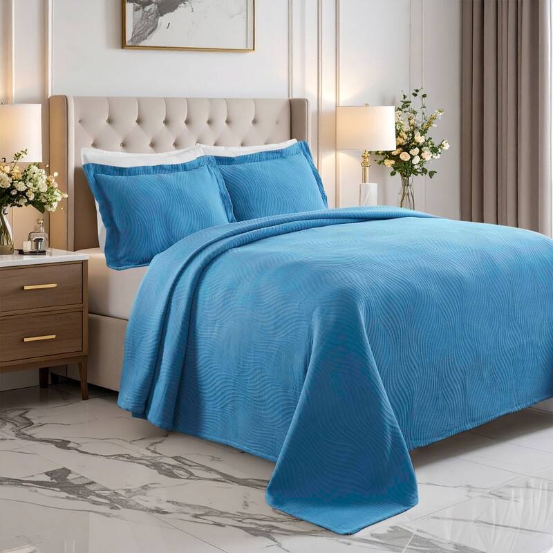 Superior Cascade Cotton Decorative Bedspread Set