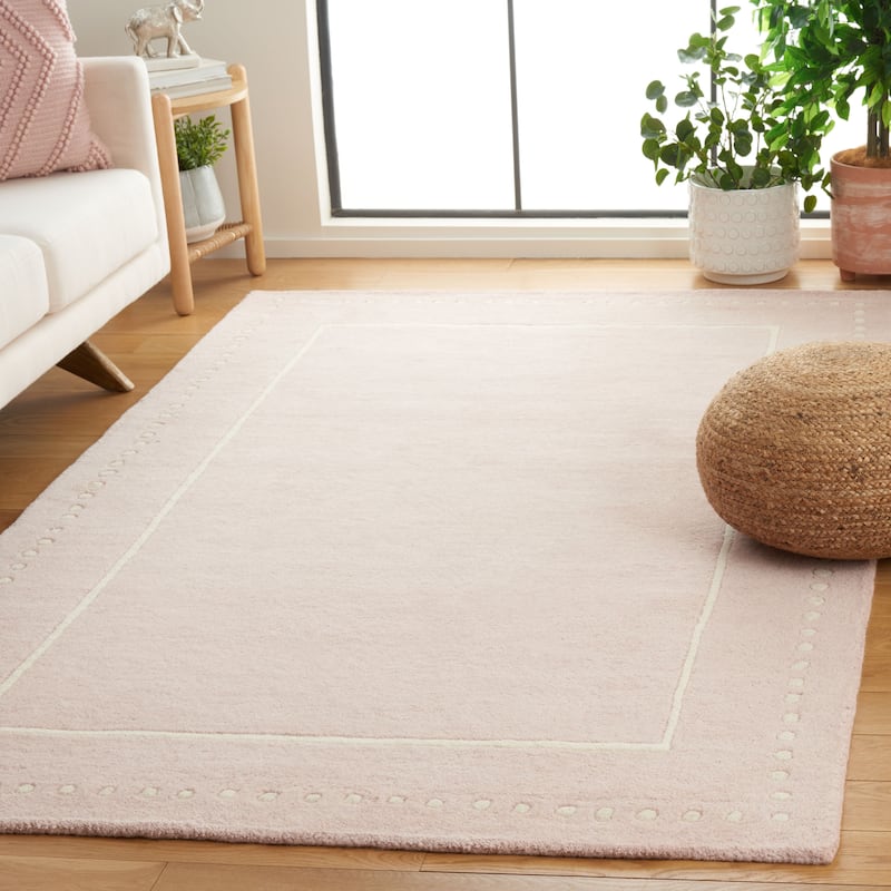 SAFAVIEH Handmade Bella Alverta Dotted Border Wool Rug