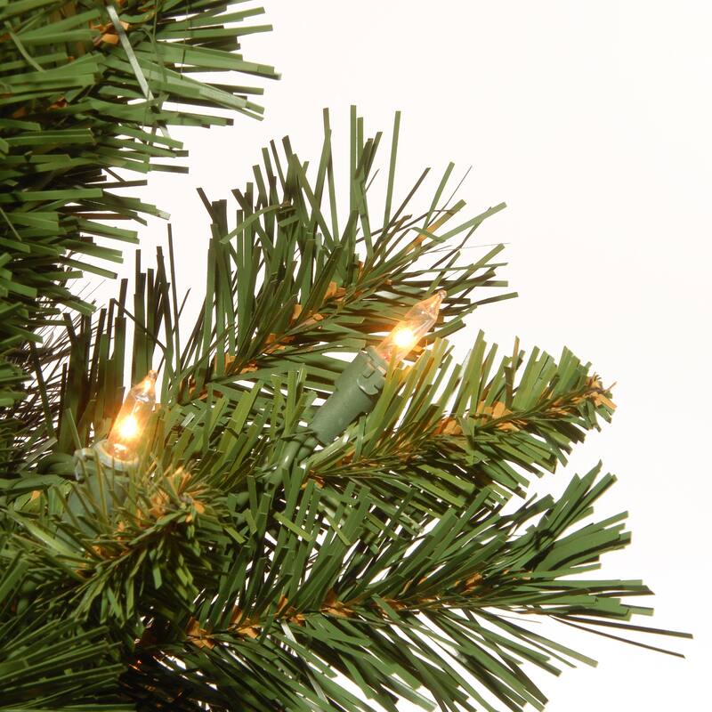 National Tree Company 2 ft. Pre-Lit Majestic Christmas Tree in Burgundy Cloth Bag - 2 Foot