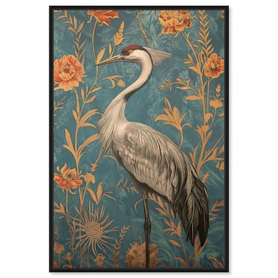Graceful Grus Gaze Canvas by Art Remedy