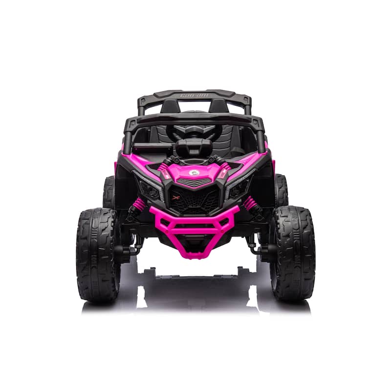24V Can Am Maverick 1-Seater UTV - Kids Electric Ride-On - Assembly Required - Pink