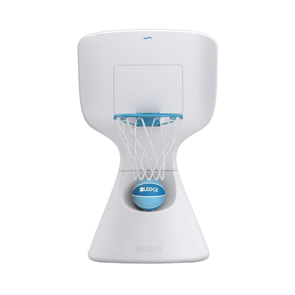 Ledge Lounger Hoopstr Poolside and in-Pool Basketball Game Hoop with Ball